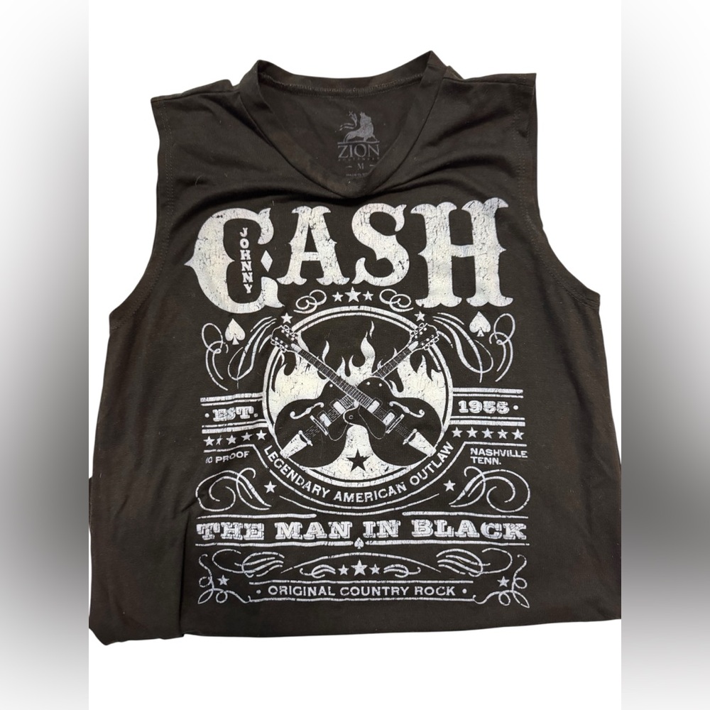 Zion Rootswear Black Graphic Muscle Tee